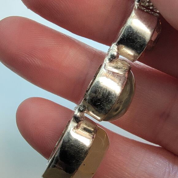 Necklace Pendants Rutilated Quartz & Smoky Quartz in Handmade Sterling Silver - Picture 4 of 10